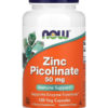 NOW Foods   Zinc Picolinate 50 mg - 120 Vegetarian Capsules Dietary Supplement