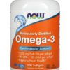 NOW Foods   Omega-3 Fish Oil, Molecularly Distilled - 200 Softgels Dietary Supplement