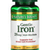 Nature's Bounty, Gentle Iron, Iron Glycinate, 28 mg - 90 Capsules Mineral Supplement