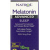 Natrol, Melatonin, Advanced Sleep, Time Release, 10 mg - 60 Tablets Dietary Supplement